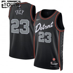Maillot Basket Enfant Detroit Pistons Jaden Ivey 2023-24 Nike City Edition Noir Swingman
